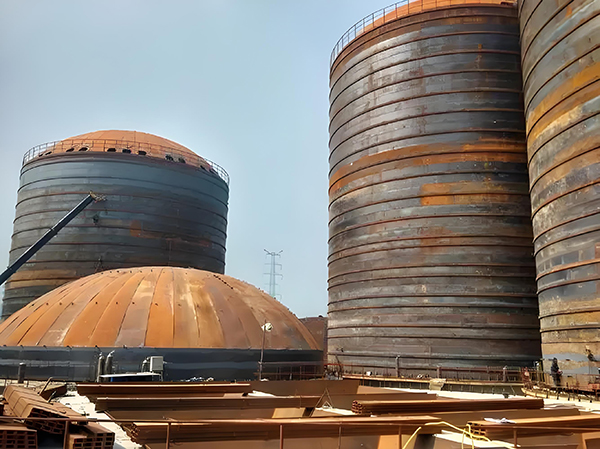 茄子河焦粉钢板仓